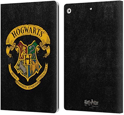 Head Case Designs Licenza Ufficiale Harry Potter Cresta Hogwarts Sorcerer's Stone I Custodia Cover in Pelle a Portagoglio Compatibile con Apple iPad 10.2 2019/2020/2021