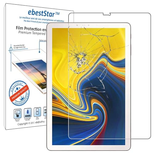 ebestStar Vetro Temperato Compatibile con Samsung Galaxy Tab S4 10.5 SM-T830, SM-T835 Protezione Schermo Pellicola Anti Shock, Anti Rottura, Anti graffio [Apparecchio: 249.3x164.3x7.1mm, 10.5'']