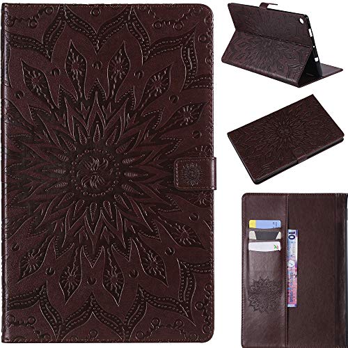 DodoBuy iPad PRO 11" Custodia Modello Girasole Flip in Pelle PU Cuoio Copertura Case Smart Cover Wallet Kickstand Supporto per iPad PRO 11" Marrone