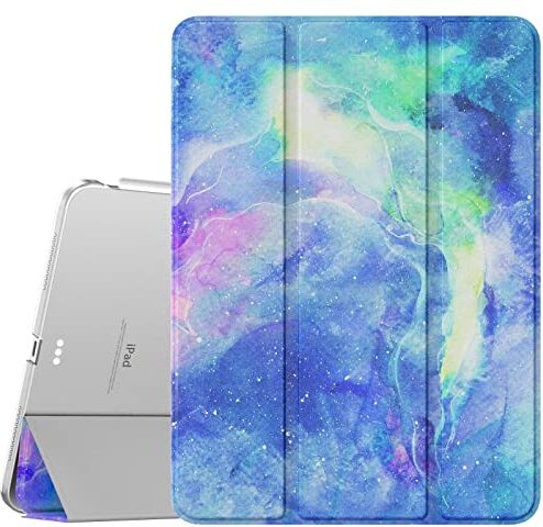 TiMOVO Custodia per Nuovo iPad Air 5a Generazione Case 2022/iPad Air 4a Generazione Case 2020, iPad Air 10.9 Pollici, Ultra Sottile Leggero Semi-Trasparente Rigido Cover, Nebulose Fantastiche