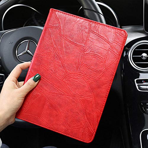 Huiran Custodia in Pelle PU per iPad Air 2 Air 1 Custodia Wakeup/Sleep Cover Custodia per   iPad Custodia 2018 2017 9.7 Smart Cover per   iPad Air 2 Custodia-Rossa