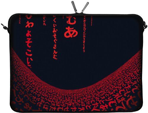 Digittrade LS109-15 Red Matrix Borsa in neoprene per Notebook 15 Laptop custodia per portatile 39,6cm (15,4 – 15,6 pollice)