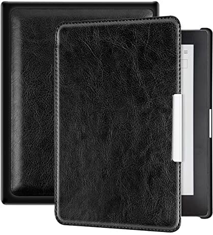 HAPPYA Custodia in Pelle per Kobo Aura 6 Pollici, Copertura per Kobo 6 '' N514 2013 Ebook EBook Ereader Ultra Slim Funda Magnetic Auto Sleep Capa (Color : Black)