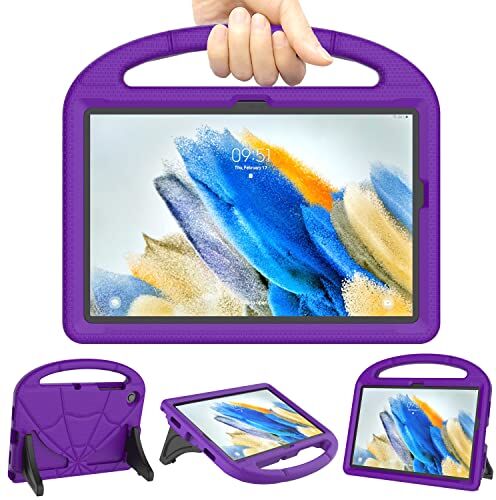 Patamiyar Custodia Bambini per Samsung Galaxy Tab A8 10.5 Pollici 2022, Custodia Leggera Antiurto per Bambini con Impugnatura e Supporto per Tablet Galaxy A8 10.5 Pollici (SM-X200/X205/X207) Viola