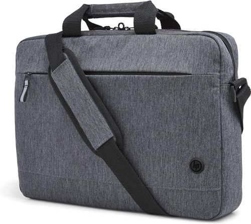 HP Prelude Pro Borsa per Notebook fino a 15,6”, realizzato con il 65% di materiale riciclato, Tessuto impermeabile, Pass-through per il Trolley, 5 Tasche, Nera