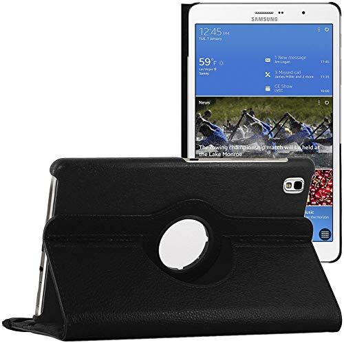 ebestStar Cover per Samsung Galaxy Tab Pro 8.4 SM-T320, Custodia Protezione Rotazione 360, Pelle PU, Nero