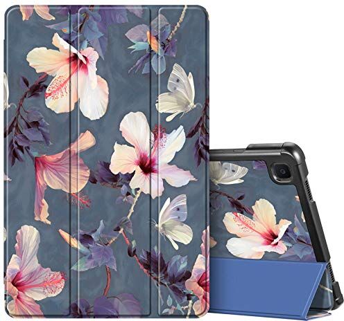 FINTIE Custodia per Samsung Galaxy Tab A7 10.4'' 2022/2020 Ultra Sottile Leggero Cover Protettiva Case con Auto Sonno/Sveglia, Blooming Hibiscus