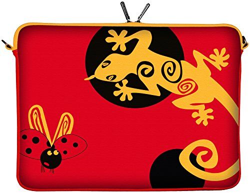 Digittrade LS145-15 Lady Beetle Notebook Sleeve Laptop neopren case custodia portatile borsa involucro protettivo 39,6cm (15,4 15,6 pollice) rosso