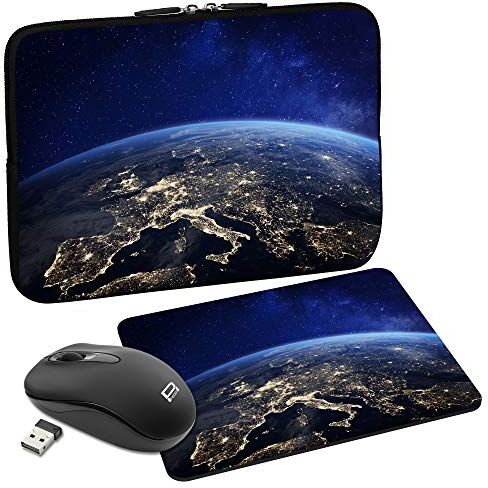 PEDEA Design Custodia per tablet da 10,1", in neoprene, Space Night