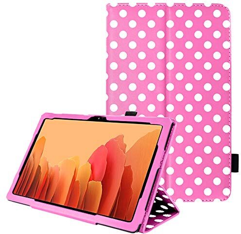 TECHGEAR Custodia in Pelle per Samsung Galaxy Tab A7 10.4 2022/2020 (SM-T500 T503 T505 T509) Custodia Protettiva di Alta qualità in PU Pelle con Supporto e Cinturino a Mano