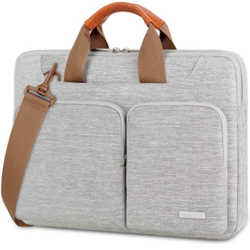 Lacdo 360° Protettiva Borsa Portatile Custodia per 13 Pollici New MacBook Air M3 A3113/M2 A2681/M1 A2337 A2179 A1932 2024-2018, 13 Pollici New MacBook Pro M2 M1 2022-2012, 12.9" New iPad Pro, Grigio