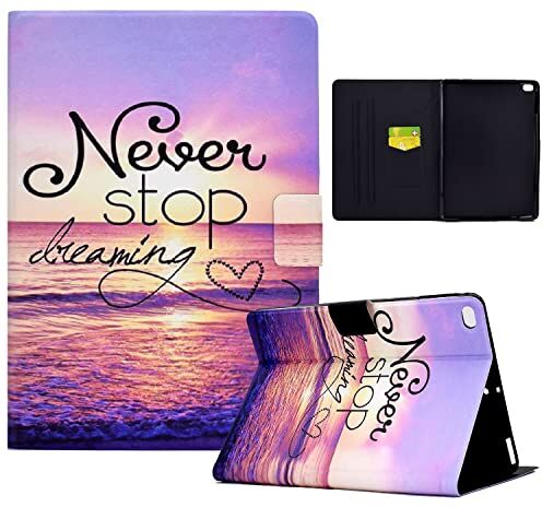 Rosbtib Custodia per iPad 9.7" iPad 6a 2018/iPad 5a 2017, PU Pelle Flip Cover con Funzione Stand Custodia per iPad 9,7 Pollici A1822 A1823 A1954 A1893 Acqua di Mare