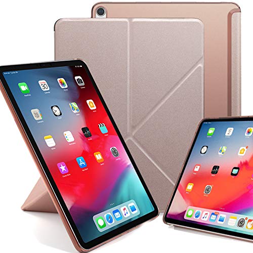 KHOMO Cover iPad PRO 11 (2018) Smart Cover Magnetico piú Protezione Posteriore Ultra Sottile e Leggera Origami Rosa d'oro