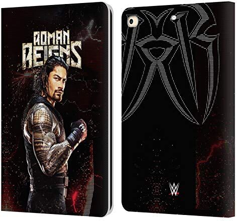 Head Case Designs Licenza Ufficiale WWE Roman Reigns Superstars Custodia Cover in Pelle a Portagoglio Compatibile con Apple iPad 9.7 2017 / iPad 9.7 2018