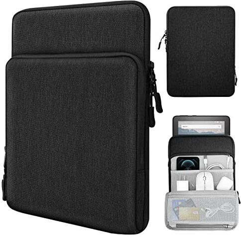 TiMOVO 8-9 Pollici Tablet Compatibile con iPad Mini 6, iPad Mini 5/4/3/2/1, Galaxy Tab A7 Lite 8.7/Tab A 8.0/Tab A 8.4, Fire HD 8 & 8 Plus 20200, Multe Tasche Tablet Borsa, Nero