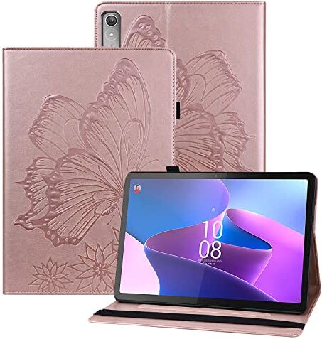 Rostsant Custodia Lenovo Tab P11 2rd 11.5 Pollici 2023 Cover Lenovo Tab P11 2rd Stand Funzione Slot per Carte Libro Tablet Protettiva per Lenovo Tab P11 2rd 2023 11.5" TB350FU / TB350XU Oro rosa