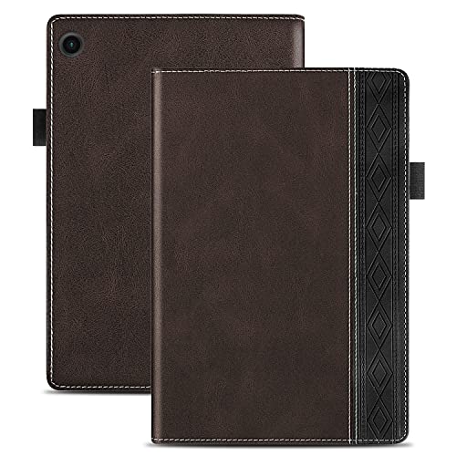 Vaitasy Custodia per Samsung Galaxy Tab A8 10.5 Pollici 2021 (SM-X200 /SM-X205), Flip PU Pelle con Supporto Funzione Protettivo Cover per Galaxy Tab A8 10.5" Marrone