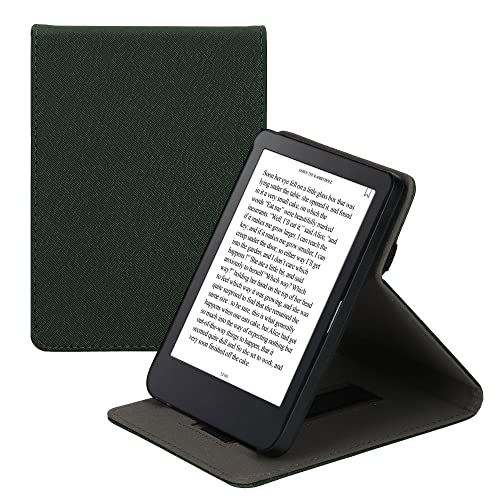 kwmobile Custodia verticale compatibile con Kobo Clara 2E Cover con fascia mano e leggìo Case Custodia e-Reader Flip