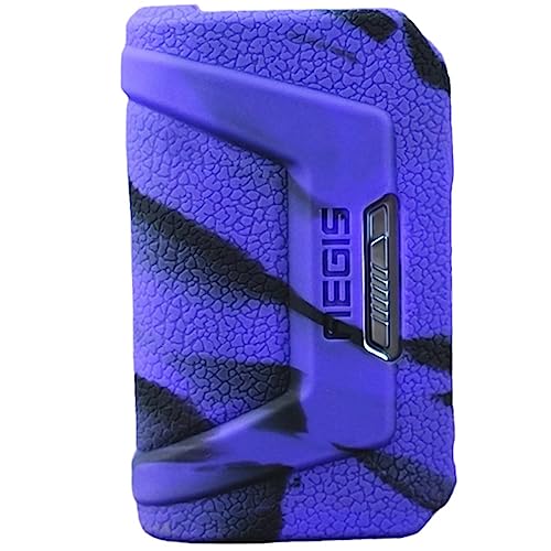 WratryParts Silicone Case Compatible with Geekvape L200 Legend 2 18650 Mod Kit   Protective, Durable Skin, Sleeve, Cover, Wrap, Gel, Case, shield (Black Purple)