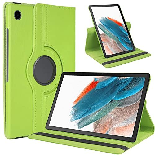 GOZOPO Custodia Compatibile con Samsung Galaxy Tab A8 10.5" 2021 2022 (SM-X200/X205/X207), Ultra Sottile 360° Angoli di Visione Multipla Pelle PU Cover (Verde)