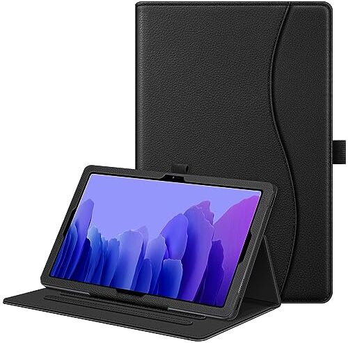 FINTIE Custodia per Samsung Galaxy Tab A7 10.4'' 2022/2020, Multi-angli Stand Case Cover con Tasca e Auto Sveglia/Sonno Funzione, Nero