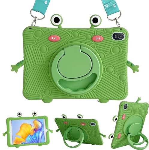 Generic XYOUNG Custodia per bambini per Honor Pad 8 (12 pollici 2022), custodia antiurto, staffa girevole a 360 gradi, custodia per bambini con tracolla