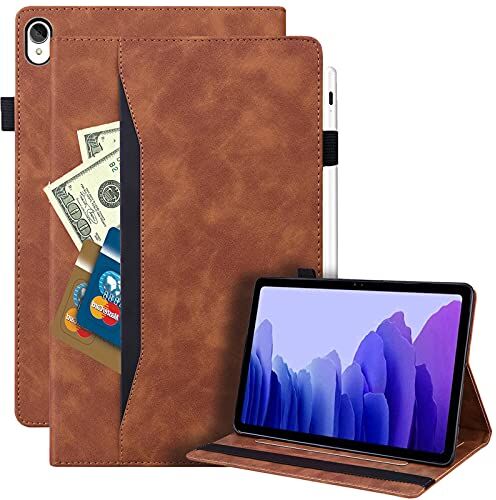 Rosbtib Custodia per Lenovo Tab P11/ P11 Plus 11" Folio Cover Business Pelle al Tatto on Slot per Schede per Lenovo Tab P11 (TB-J606) / P11 Plus (TB-J616/TB-J607), Marrone