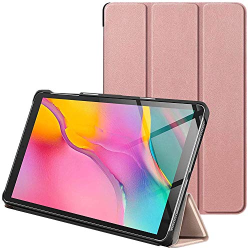 ebestStar Cover per Samsung Galaxy Tab A 10.1 2019 T510 T515, Custodia Protezione Flip Magnetica, Slim Case Sottile Pelle PU, Rosa Dorato