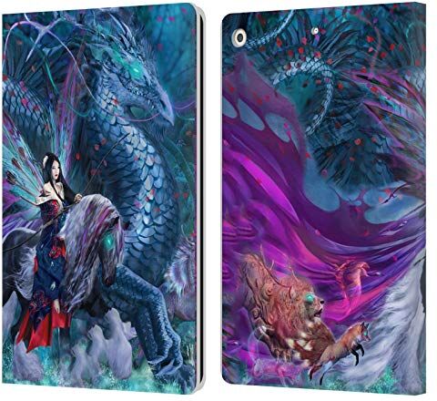 Head Case Designs Licenza Ufficiale Ruth Thompson Cavalcare lo Yokai Draghi Custodia Cover in Pelle a Portagoglio Compatibile con Apple iPad 10.2 2019/2020/2021