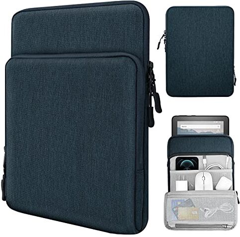 TiMOVO 8-9 Pollici Tablet Compatibile con iPad Mini 6, iPad Mini 5/4/3/2/1, Galaxy Tab A7 Lite 8.7/Tab A 8.0/Tab A 8.4, Fire HD 8 & 8 Plus 20200, Multe Tasche Tablet Borsa, Indaco