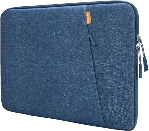 JETech Custodia Laptop per 16 Pollici MacBook Pro M3 / M2 / M1 A2780 A2485 A2141, Impermeabile Custodia Borsa con Tasca, Compatibile con 16 Pollici Notebook (Navy)