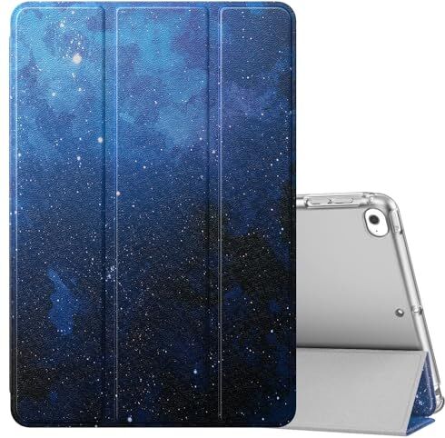 MoKo Custodia per iPad Mini 5a Generazione 7.9" 2019 / iPad Mini 4a Generazione 2015, Copertura in Due Scanalature con Chiusura Magnetica, Auto Spegnimento e Accesione, Cielo Stellato Blu