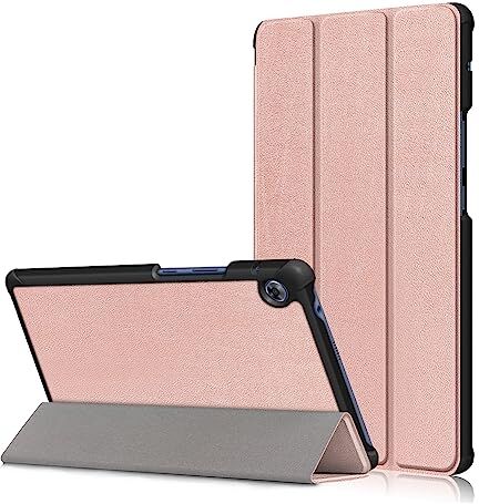 YIIWAY Compatibile con Cover Huawei MatePad T8 (8.0"), Oro Rosa Sottile Tablet Custodia Case con la funzione del basamento YW55283