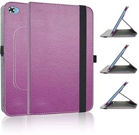 JRTAL PU Caso Pelle Girevole 360°Rotante Cover Case per Teclast M40 Plus /P20S /P30S /P40HD /TECLAST P40HD (Gen3) 10.1" Tablet- Viola