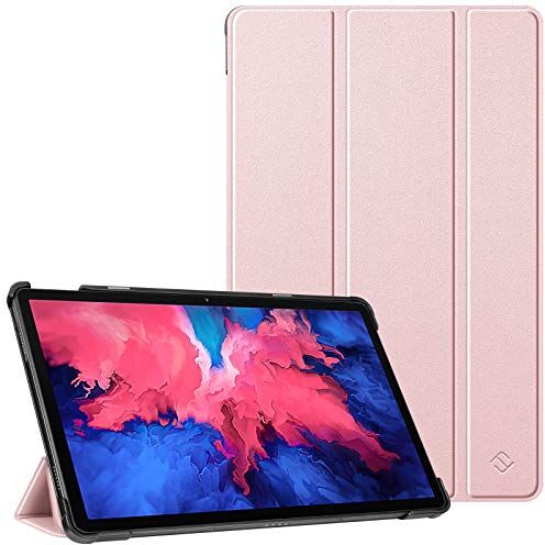 FINTIE Custodia per Lenovo Tab P11 (TB-J606) / P11 Plus 11" 2021(TB-J616F/TB-J607), Sottile Leggera Case Protettiva Cover con Auto Sonno/Sveglia, Oro Rosa