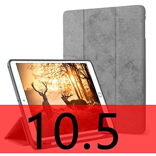 Huiran per iPad PRO 10.5 Custodia con portamatite per iPad Air 3 2019 Custodia Funda   per iPad 10.2 2019   PRO 10.5 Custodia 2017-grigio 10.5