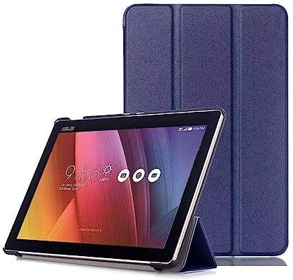 Generic Custodia per Asus ZenPad 10 10.1 Z300 Z301 P023/P01T/P021 Tablet Cover Business Light Luxury Premium Smart Cover in pelle PU con Auto Sleep/Wake (blu tetto)