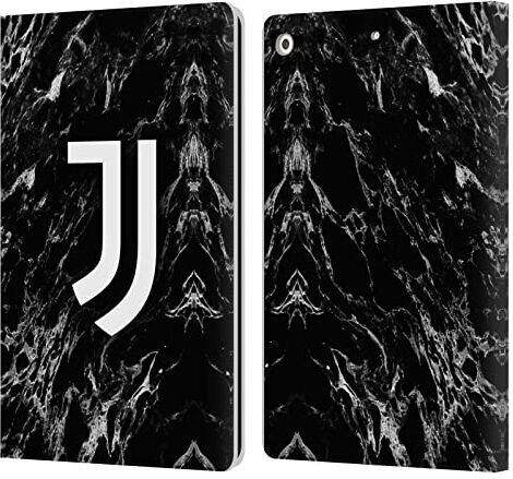 Head Case Designs Licenza Ufficiale Juventus Football Club Nero Marmoreo Custodia Cover in Pelle a Portagoglio Compatibile con Apple iPad 10.2 2019/2020/2021