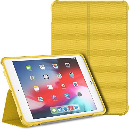 JETech Custodia Compatibile con iPad Mini 5 / Mini 4 (2019/2015 Modello), Supporto Doppio Pieghevole con Copertura Posteriore Antiurto in TPU, Cover Auto Svegliati/Sonno, Giallo