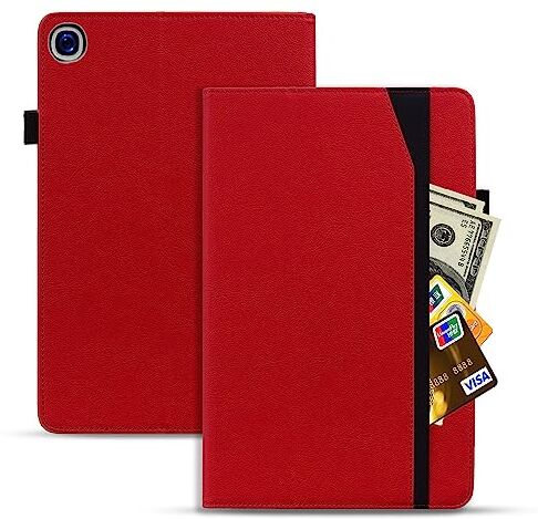 Vaitasy Custodia per Samsung Galaxy Tab A 10.1 2019, Business Pelle PU Custodia con Supporto Funzione Cover per Galaxy Tab A 10.1" SM-T510/T515 Rosso