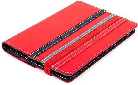 NGS Rete Duo-Custodia Reversibile, per Tablet da 7-8 ", Universale, Colore: Rosso