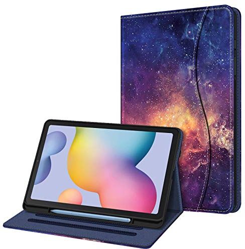 FINTIE Custodia per Samsung Galaxy Tab S6 Lite 10.4'' 2024/2022/2020 (SM-P620/P625/P613/P619/P610/P615) con S Pen Holder [SlimShell] Multi-angli Leggero Morbida TPU Cover Case, Galaxy