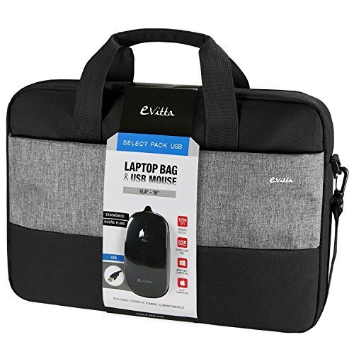 e-Vitta Select Pack USB borsa per notebook 40,6 cm (16") Valigetta ventiquattrore Nero, Grigio