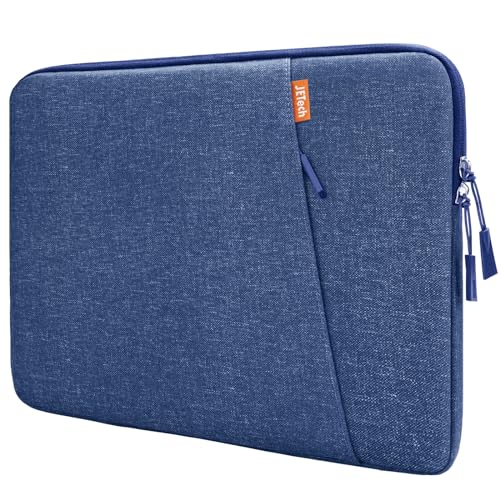 JETech Borsa per PC da 13,3 Pollici MacBook Air/Pro, 14 Pollici MacBook Pro 2021 M1, 13-13,6 Pollici Laptop Notebook, Impermeabile Custodia Sleeve Antiurto Caso con Tasche (Blu Cobalto)