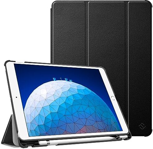 FINTIE Custodia per iPad Air 10,5" 2019 (3a Gen) / iPad Pro 10,5" Pollici 2017 con Built-in Pencil Holder Ultra Sottile Leggero Case Cover con Auto Sveglia/Sonno Funzione, Nero