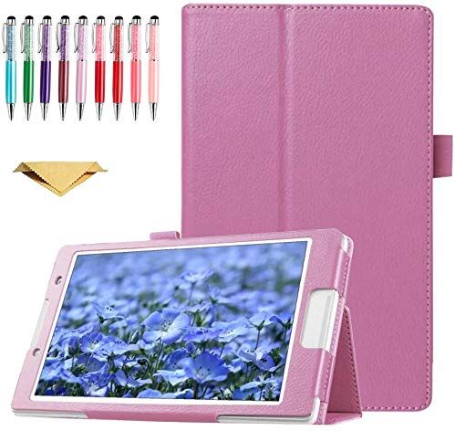 QYiiD QYiD Custodia per Galaxy Tab A 10.1" SM-P580, Ultra Sottile e Leggero Custodia Supporto con Auto Sleep/Wake Feature per Samsung Galaxy Tab A 10.1" Tablet (SM-P580/SM-P585 S Pen Version), Rosa