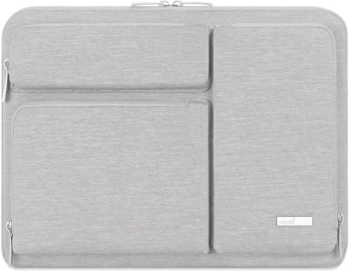 Lacdo 360° Protettiva Borsa Custodia per 14 Pollici New MacBook Pro M3 Pro Max / M3 / M2 M1 Pro Max A2992 A2918 A2779 A2442 2023-2021, 13.5 Pollici Surface Laptop 5 4 3 2 1 Computer Bag, Grigio