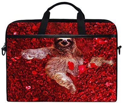 EZIOLY sexy Sloth rosa rossa di custodia borsa Sleeve per 35,6 cm a 39,1 cm di