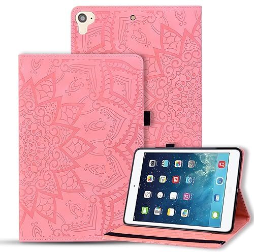 Vaitasy Custodia iPad 6th/5th Generation 9.7 Pollici 2018/2017 Cover Auto Svegliati/Sonno Custodia con Supporto Funzione per iPad 9.7" iPad Air 2/ Air 1 Mandala Rosa