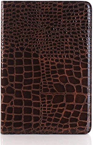 Huiran Tablet Case Cover  for iPad 2 Case for iPad 4/ iPad 3 Cover Stand Luxury Crocodile Pattern Lines Wallet Flip PU Leather Card Bag-Brown